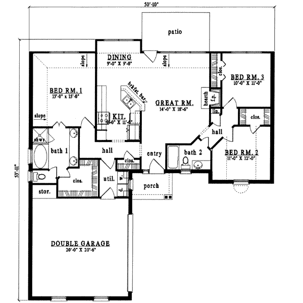 main floor house blueprint