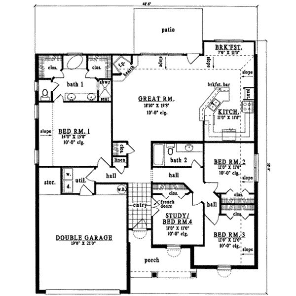 main floor house blueprint