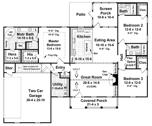 main floor house blueprint