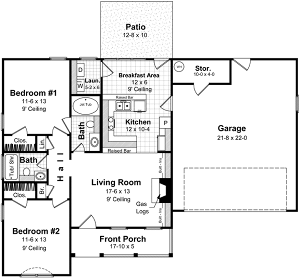 main floor house blueprint