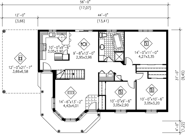 main floor house blueprint