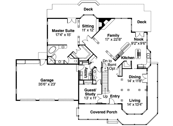 main floor house blueprint