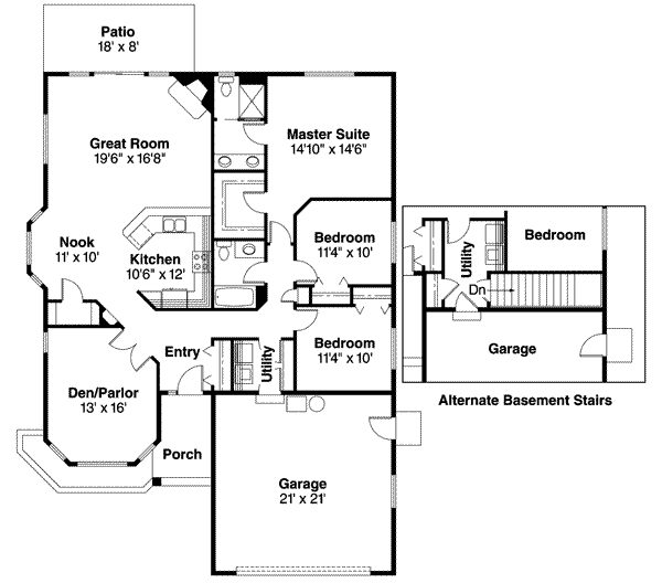 main floor house blueprint