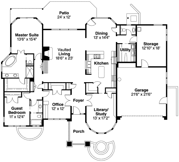 main floor house blueprint