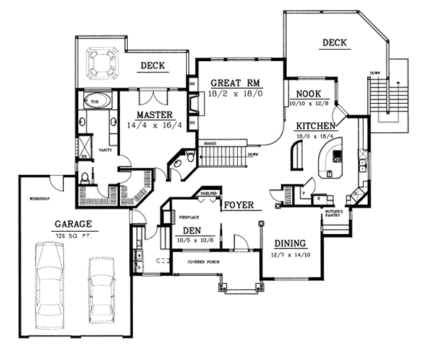 main floor house blueprint