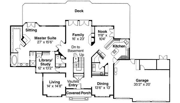 main floor house blueprint
