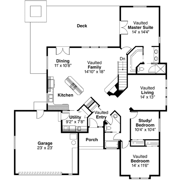 main floor house blueprint