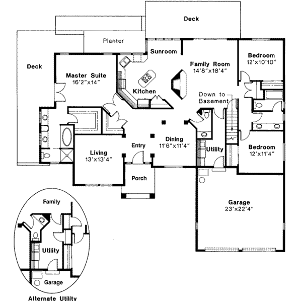 main floor house blueprint