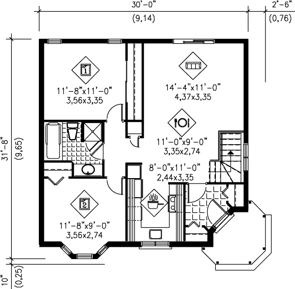 main floor house blueprint