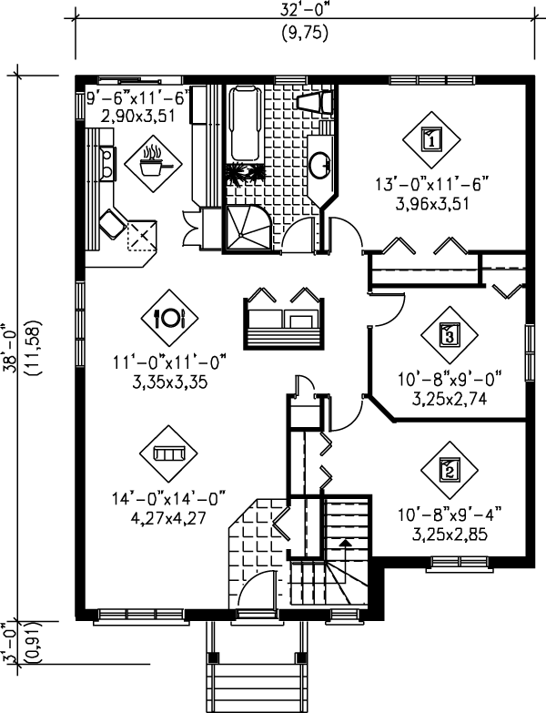 main floor house blueprint