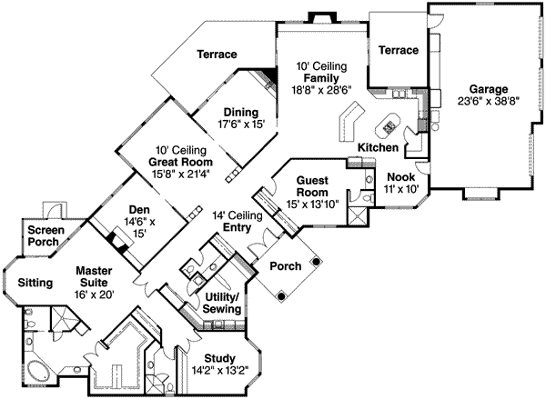 main floor house blueprint