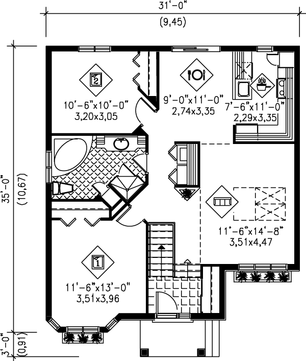 main floor house blueprint