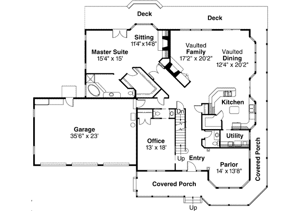 main floor house blueprint