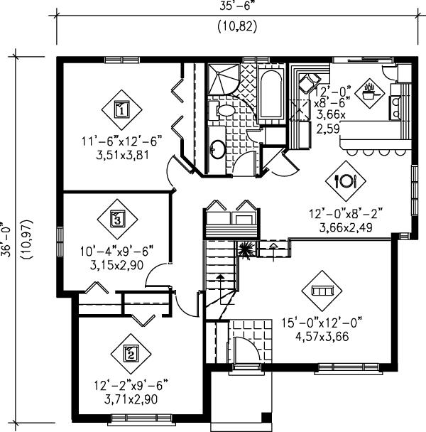 main floor house blueprint