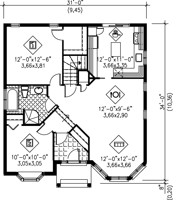main floor house blueprint