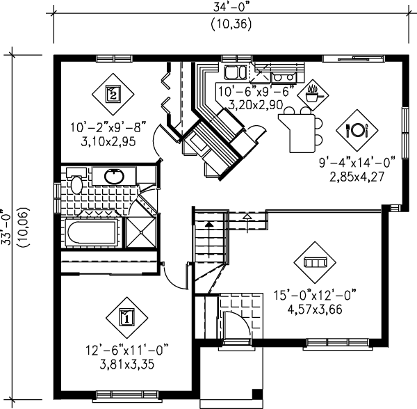 main floor house blueprint