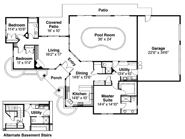 main floor house blueprint
