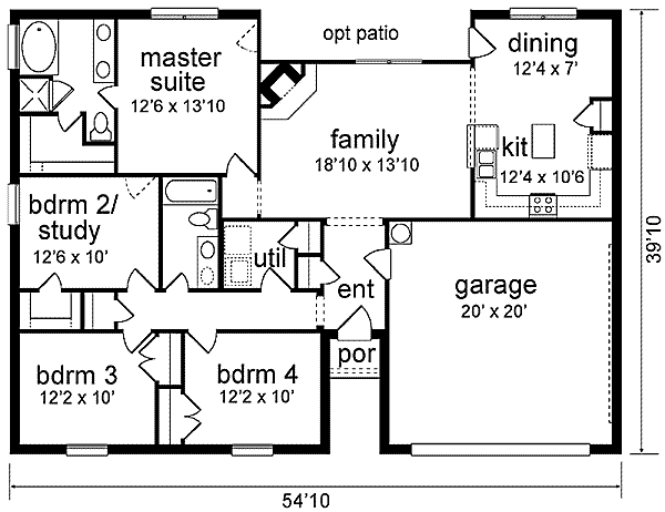 main floor house blueprint