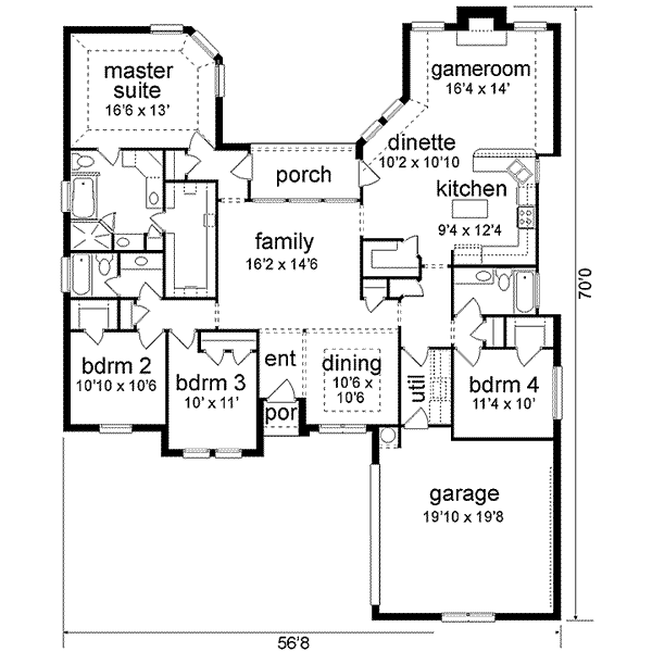 main floor house blueprint