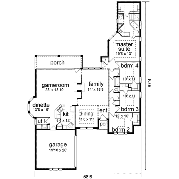 main floor house blueprint