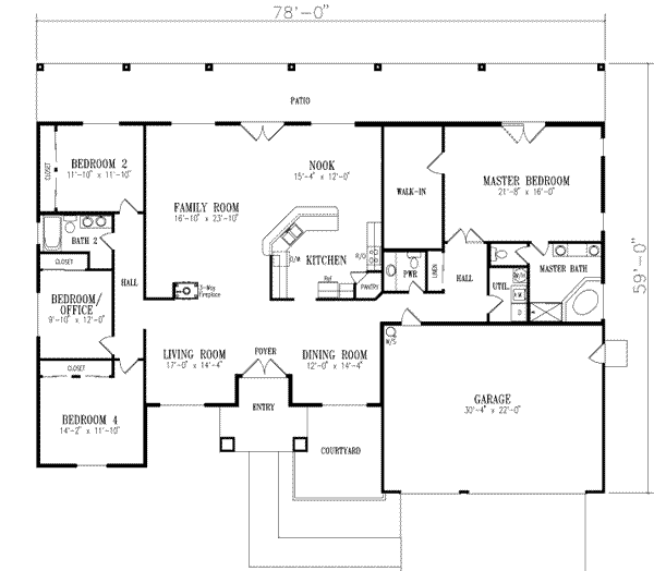 main floor house blueprint