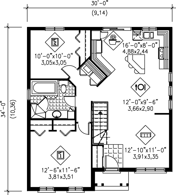 main floor house blueprint