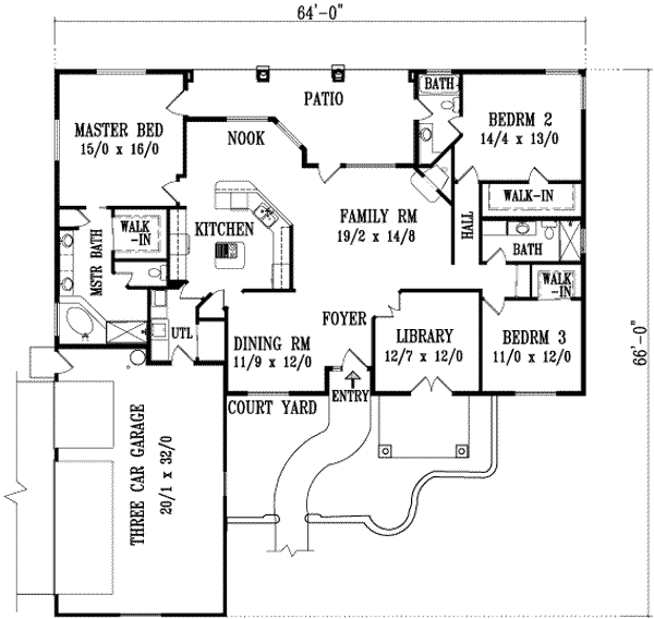 main floor house blueprint