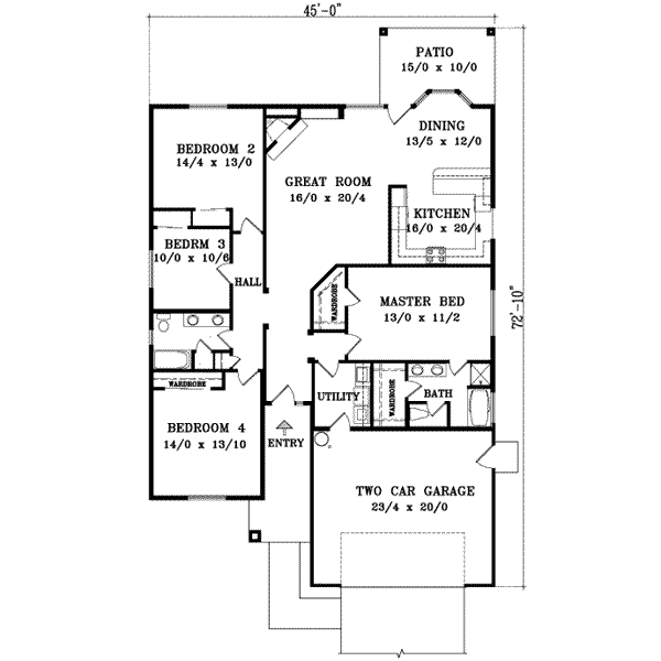 main floor house blueprint