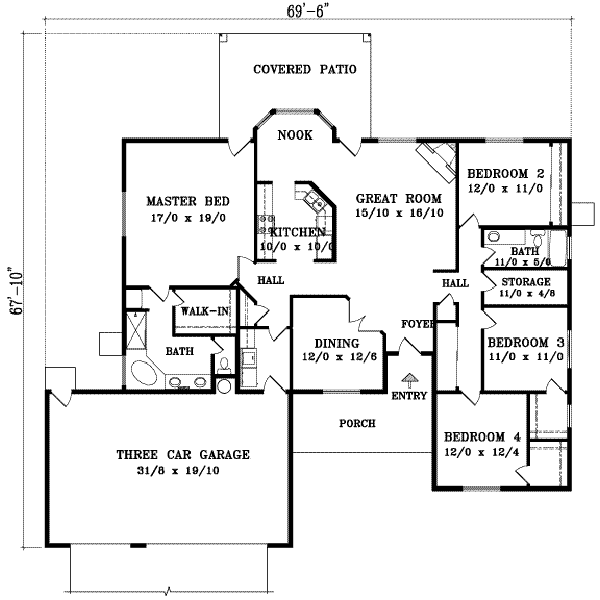 main floor house blueprint