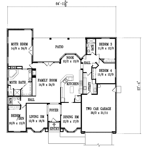 main floor house blueprint