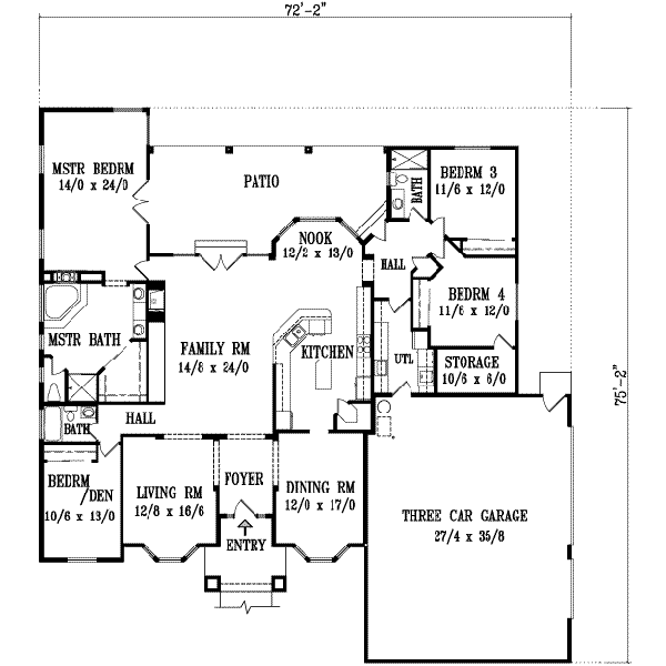 main floor house blueprint