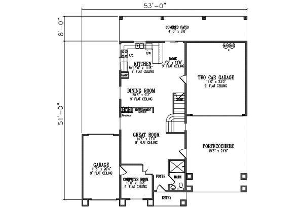 main floor house blueprint