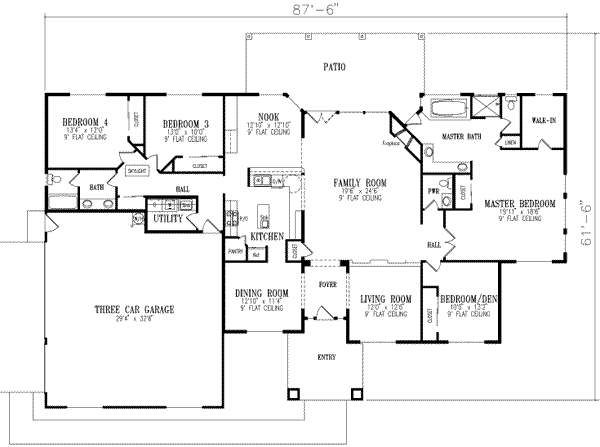 main floor house blueprint