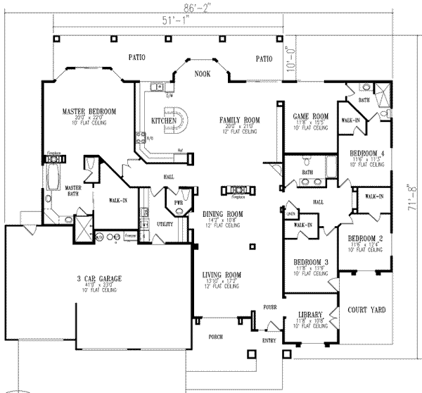 main floor house blueprint