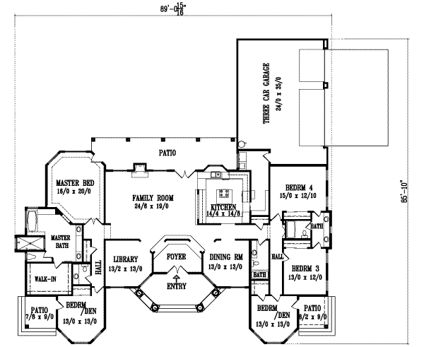 main floor house blueprint