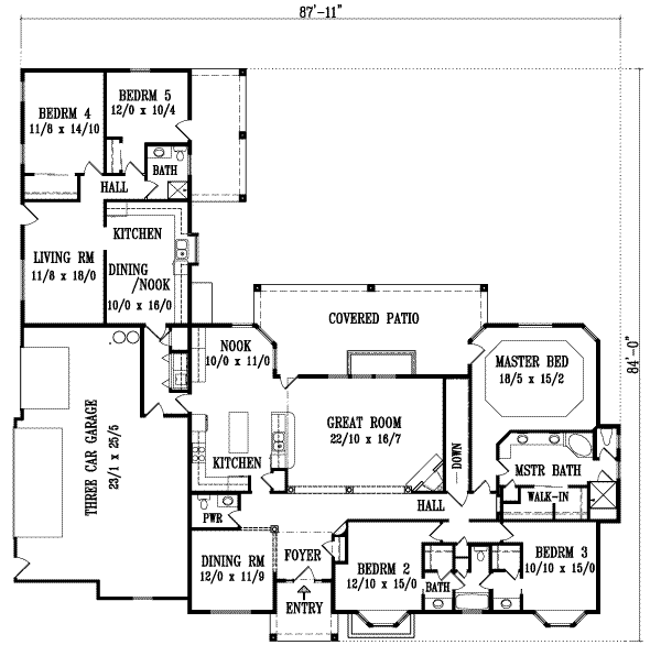 main floor house blueprint