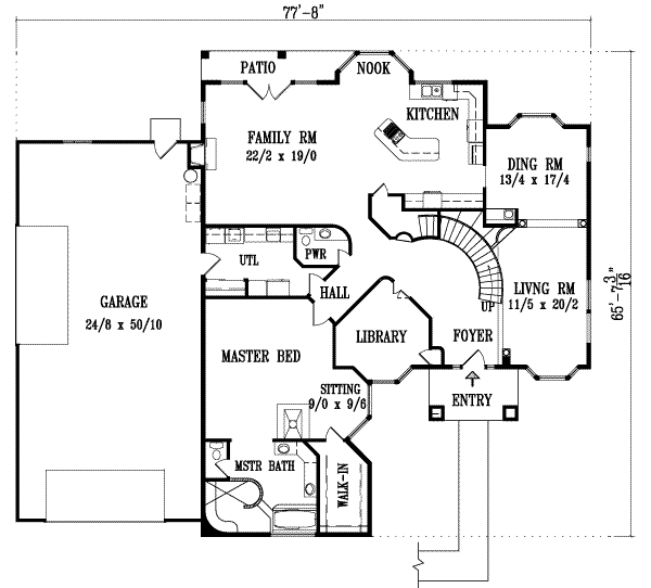 main floor house blueprint