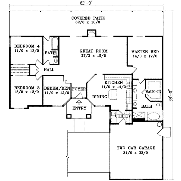 main floor house blueprint