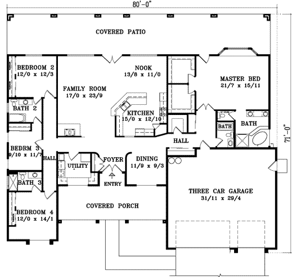 main floor house blueprint