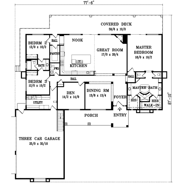 main floor house blueprint
