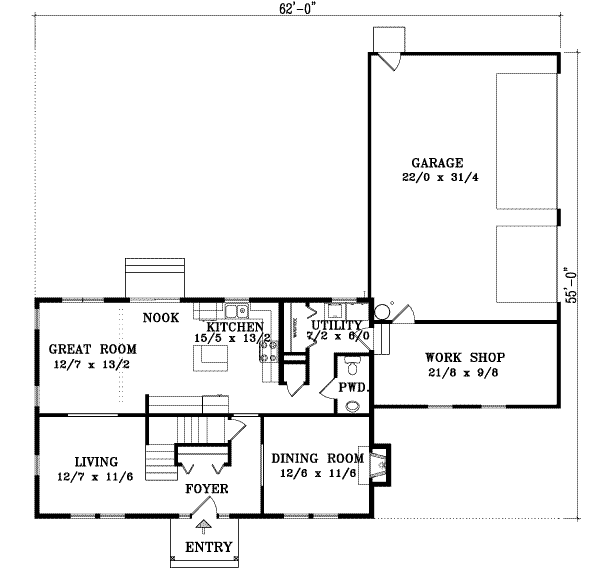 main floor house blueprint