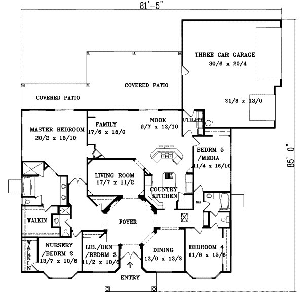 main floor house blueprint