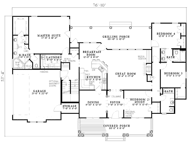 main floor house blueprint