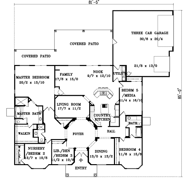 main floor house blueprint