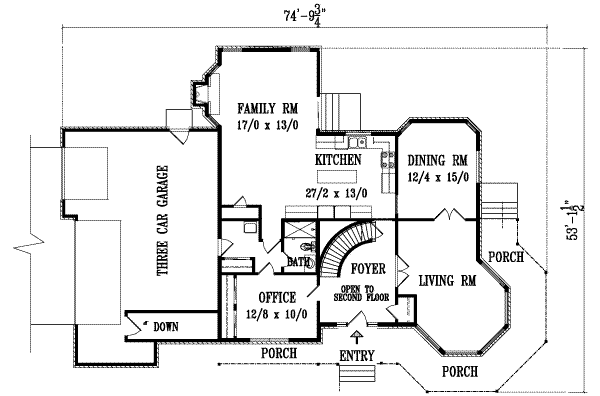 main floor house blueprint