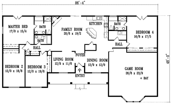 main floor house blueprint
