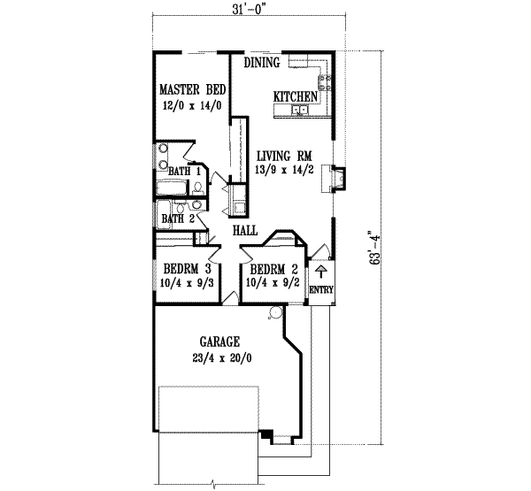 main floor house blueprint