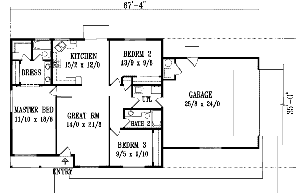 main floor house blueprint