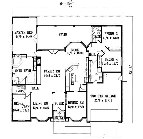 main floor house blueprint