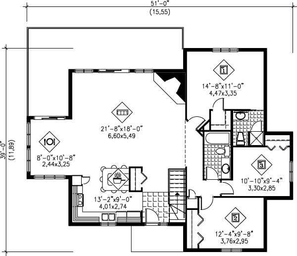 main floor house blueprint